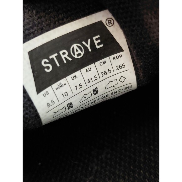 Straye Slip On Sneakers Straight Savage Animal Print Orange Black M8.5/W10 - Picture 6 of 8